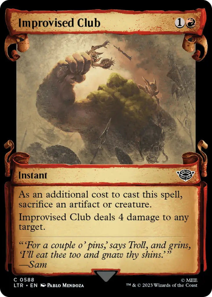 Improvised Club [The Lord of the Rings: Tales of Middle-Earth Showcase Scrolls] - MTG Single