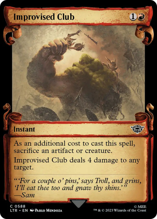 Improvised Club [The Lord of the Rings: Tales of Middle-Earth Showcase Scrolls] - MTG Single