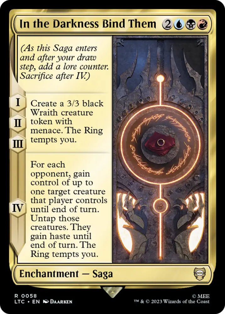In the Darkness Bind Them [The Lord of the Rings: Tales of Middle-Earth Commander] - MTG Single