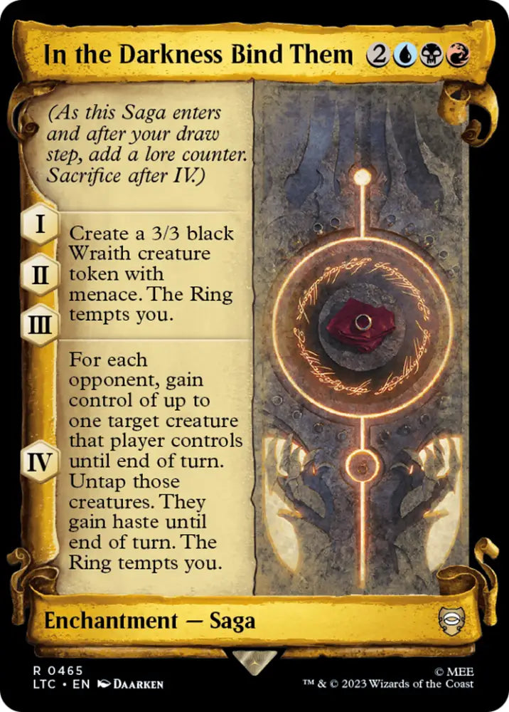 In the Darkness Bind Them [The Lord of the Rings: Tales of Middle-Earth Commander Showcase Scrolls] - MTG Single