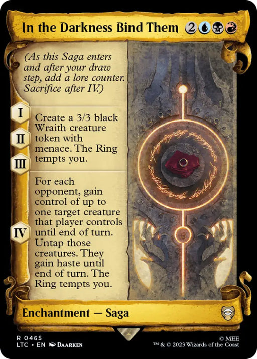 In the Darkness Bind Them [The Lord of the Rings: Tales of Middle-Earth Commander Showcase Scrolls] - MTG Single