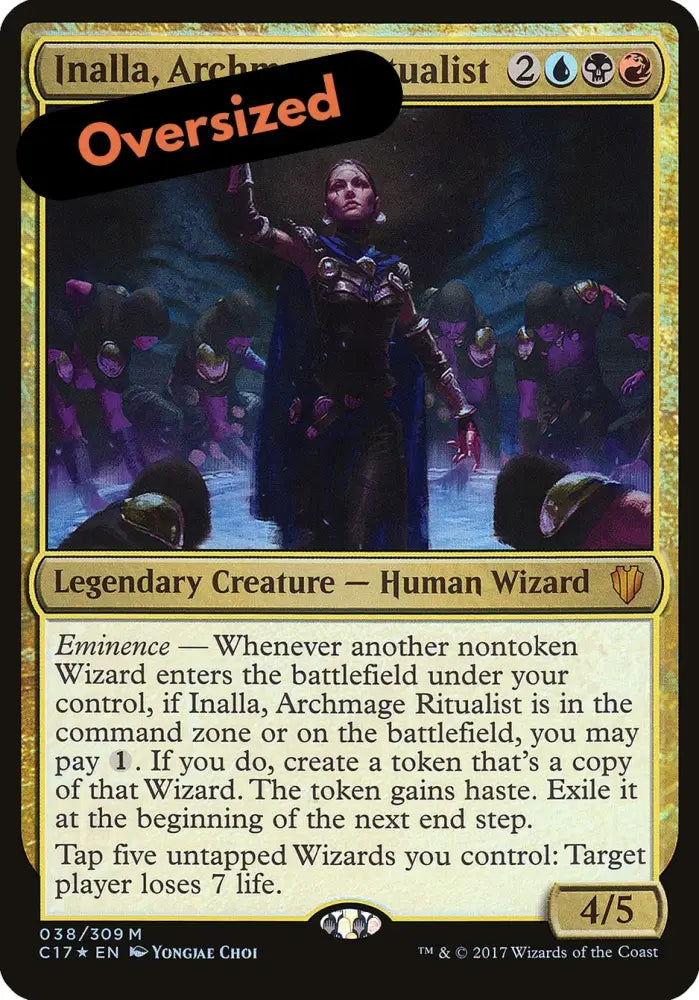 Inalla Archmage Ritualist (Oversized) [Commander 2017 Oversized] - MTG Single