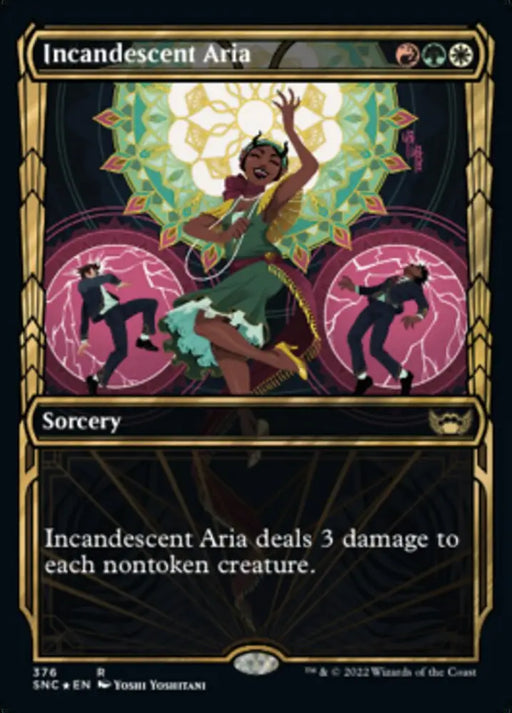 Incandescent Aria (Showcase Golden Age Gilded Foil) [Streets of New Capenna] - MTG Single