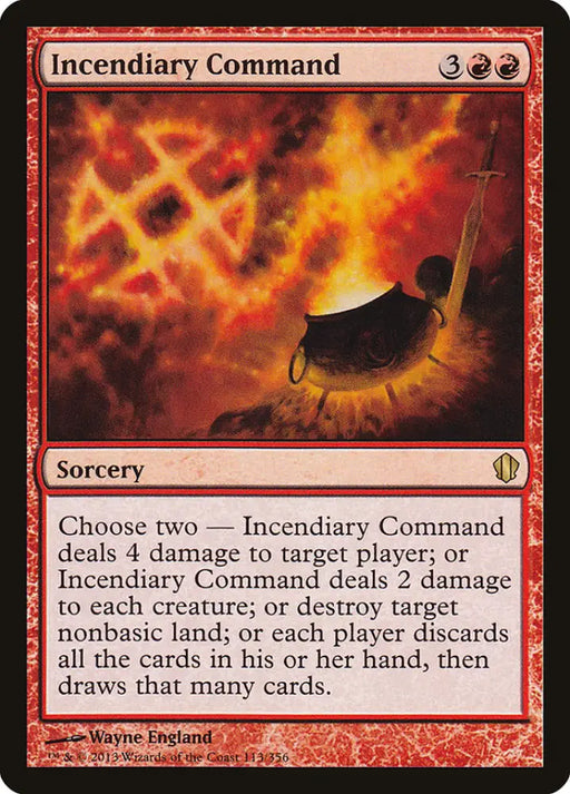 Incendiary Command [Commander 2013] - MTG Single