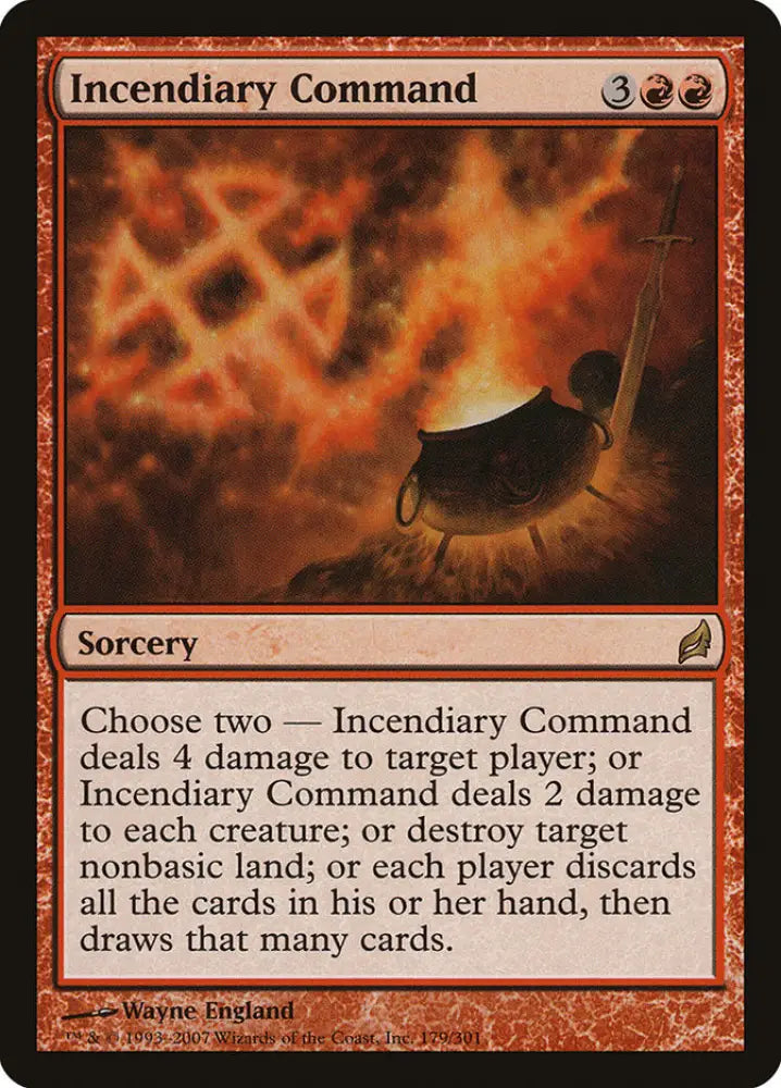 Incendiary Command [Lorwyn] - MTG Single