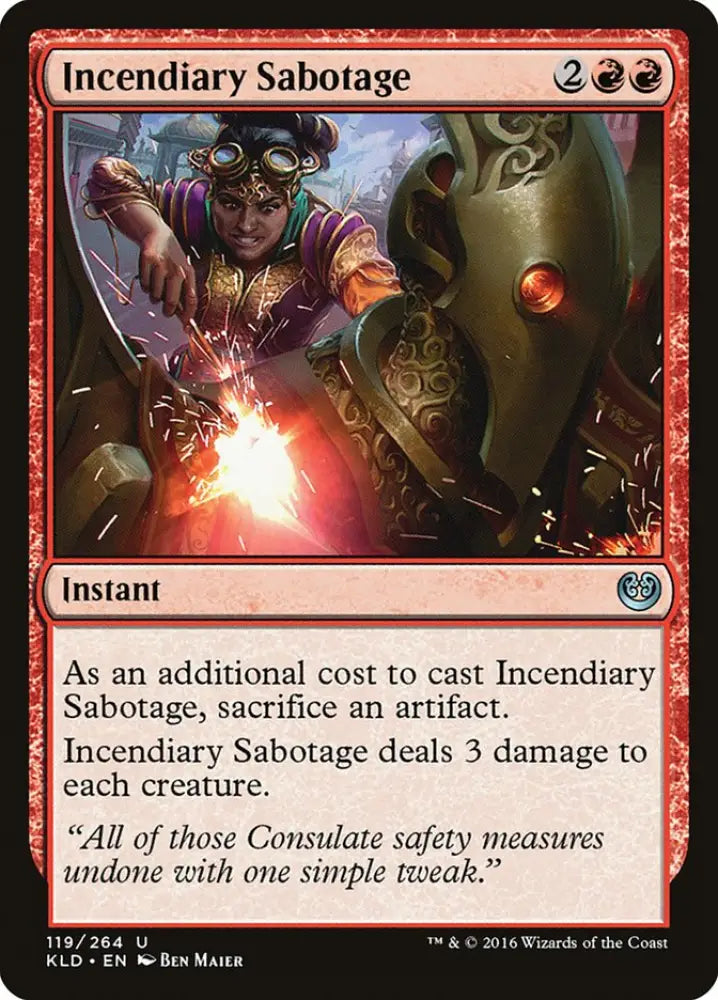 Incendiary Sabotage [Kaladesh] - MTG Single