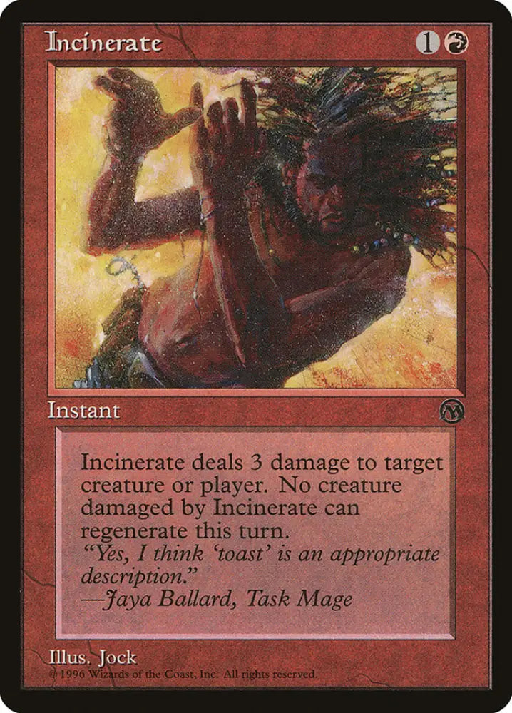 Incinerate [DCI Legend Membership] - MTG Single