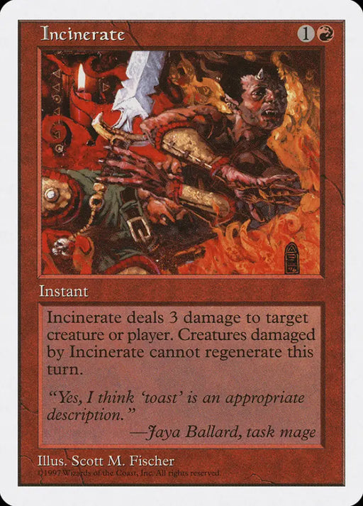 Incinerate [Fifth Edition] - MTG Single