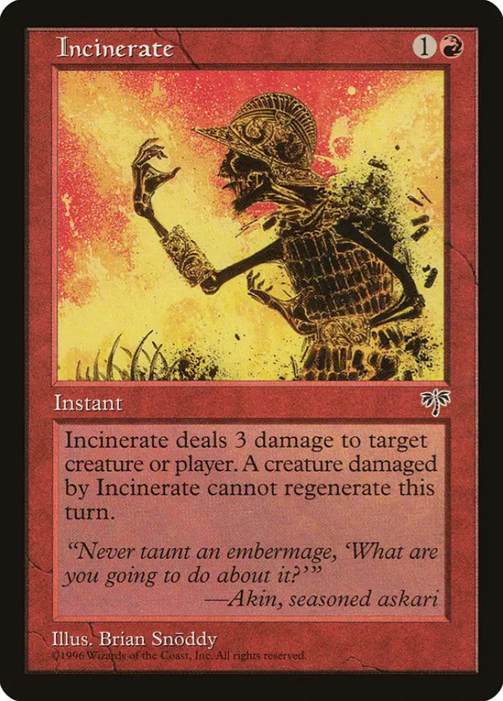 Incinerate [Mirage] - MTG Single