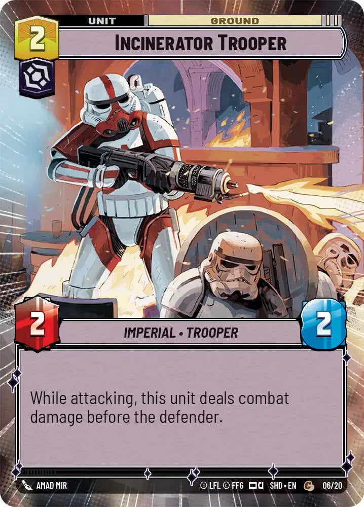 Incinerator Trooper (Hyperspace) (06/20) [Shadows of the Galaxy: Weekly Play] - Star Wars: Unlimited Single