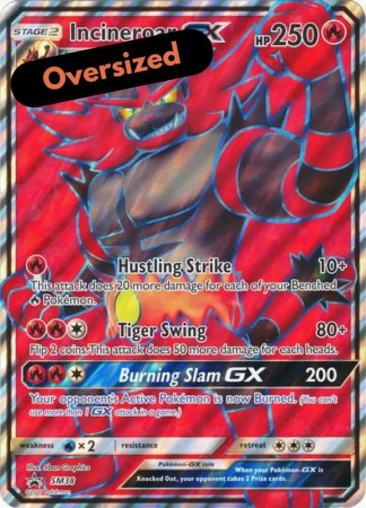 Incineroar GX (SM38) (Jumbo Card) [Sun & Moon: Black Star Promos] - Pokemon Single