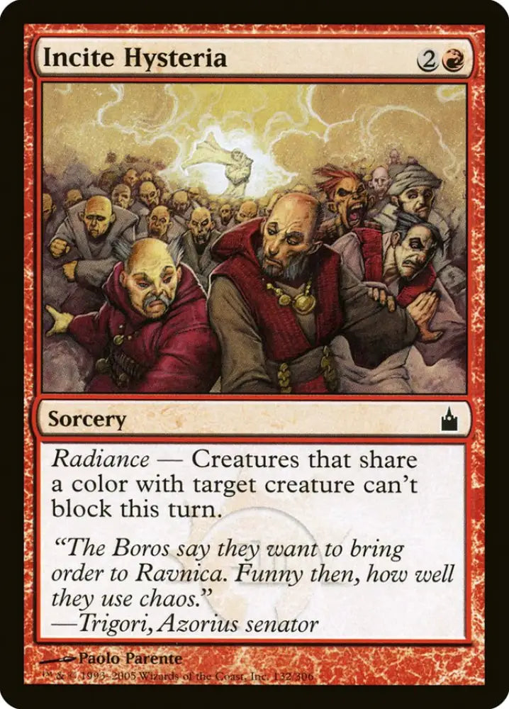 Incite Hysteria [Ravnica: City of Guilds] - MTG Single