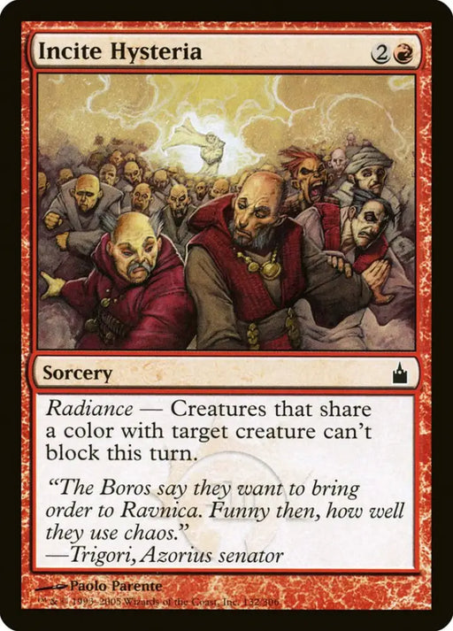 Incite Hysteria [Ravnica: City of Guilds] - MTG Single
