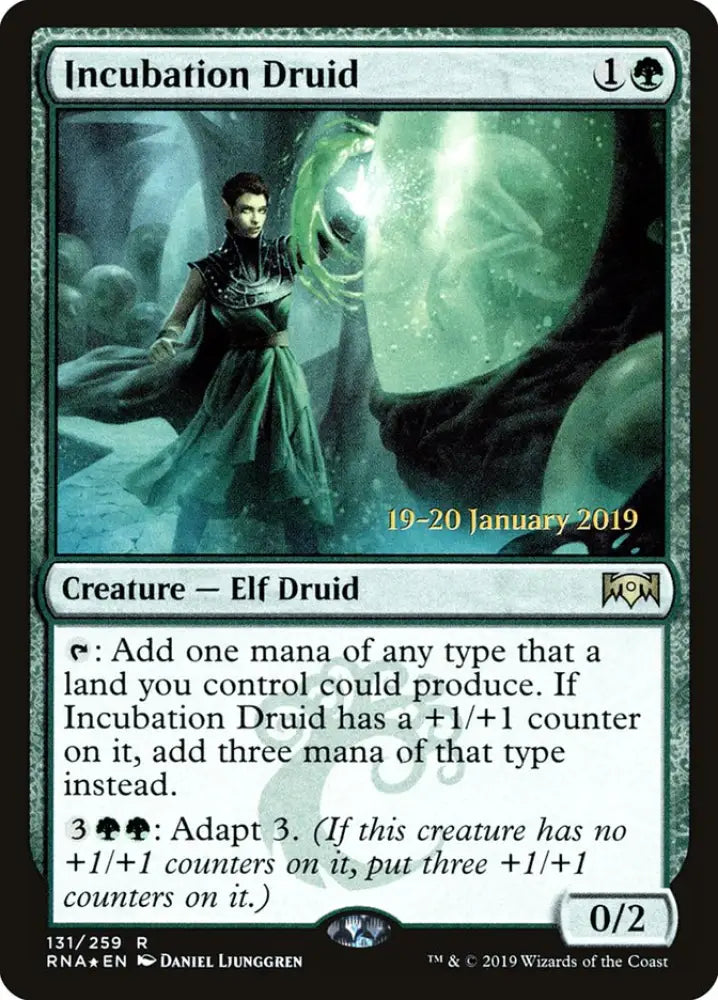 Incubation Druid [Ravnica Allegiance Prerelease Promos] - MTG Single