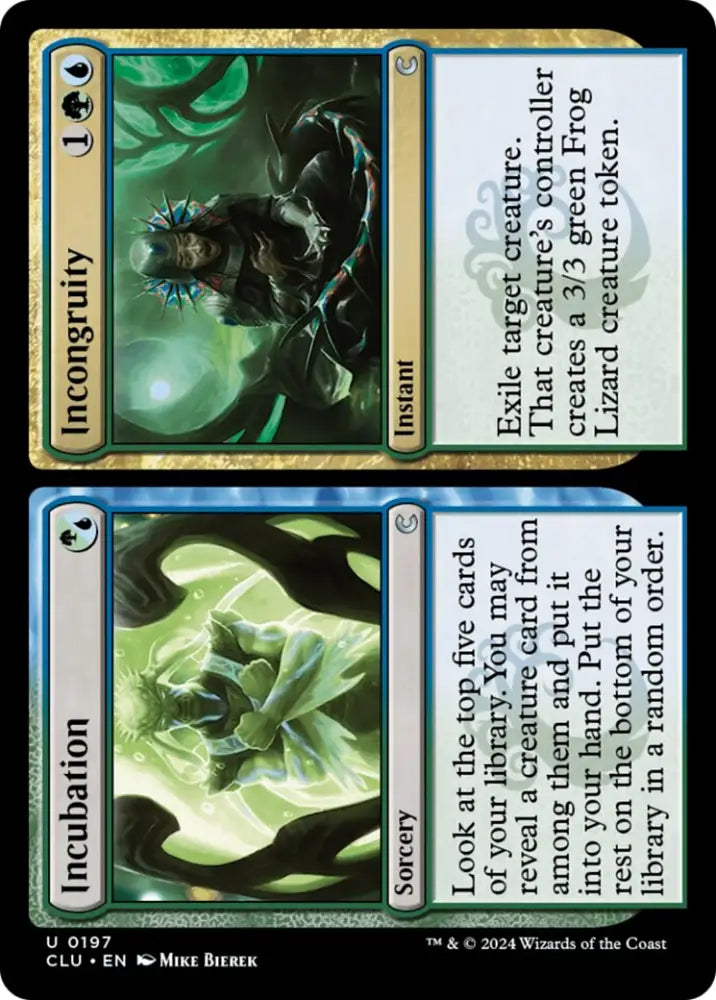 Incubation // Incongruity [Ravnica: Clue Edition] - MTG Single