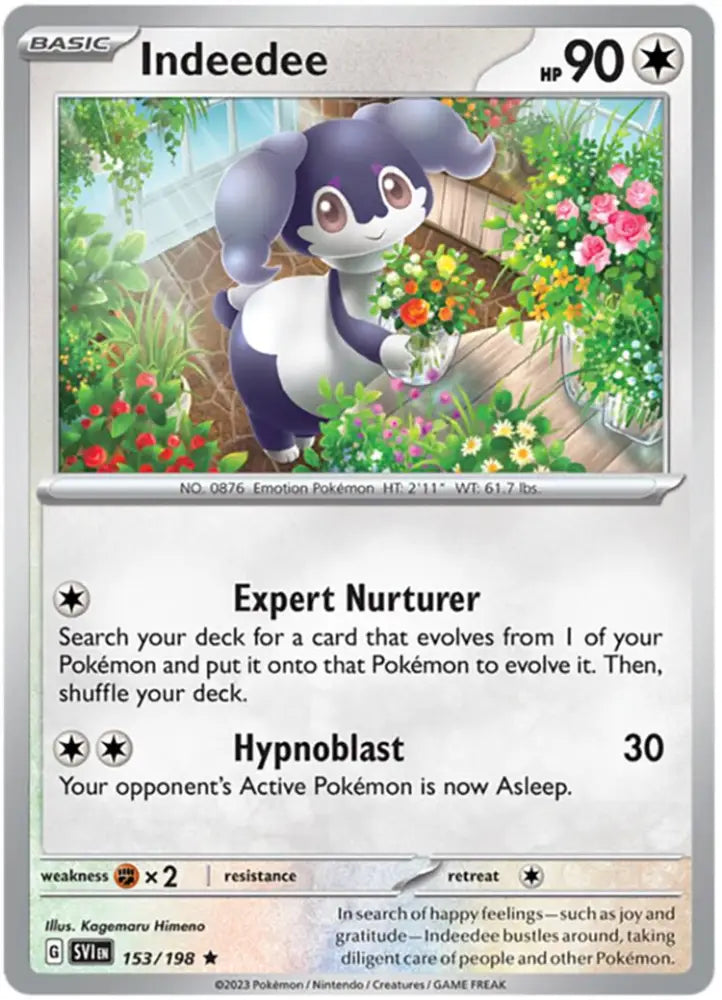 Indeedee (153/198) (Theme Deck Exclusive) [Scarlet & Violet: Base Set] - Pokemon Single