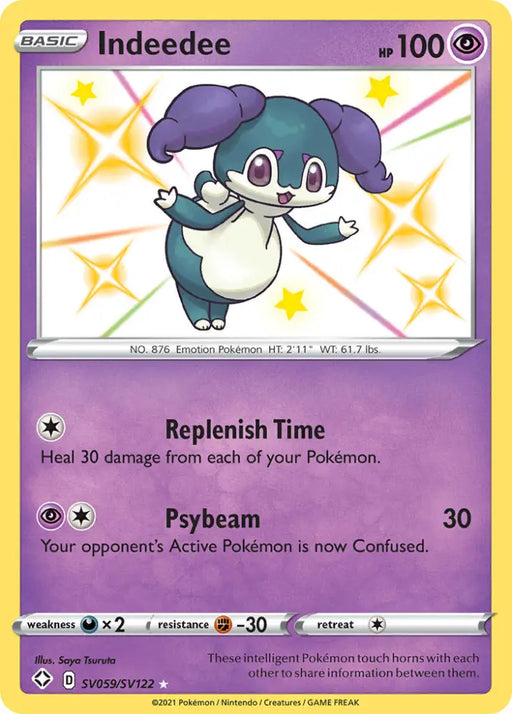 Indeedee (SV059/SV122) [Sword & Shield: Shining Fates] - Pokemon Single