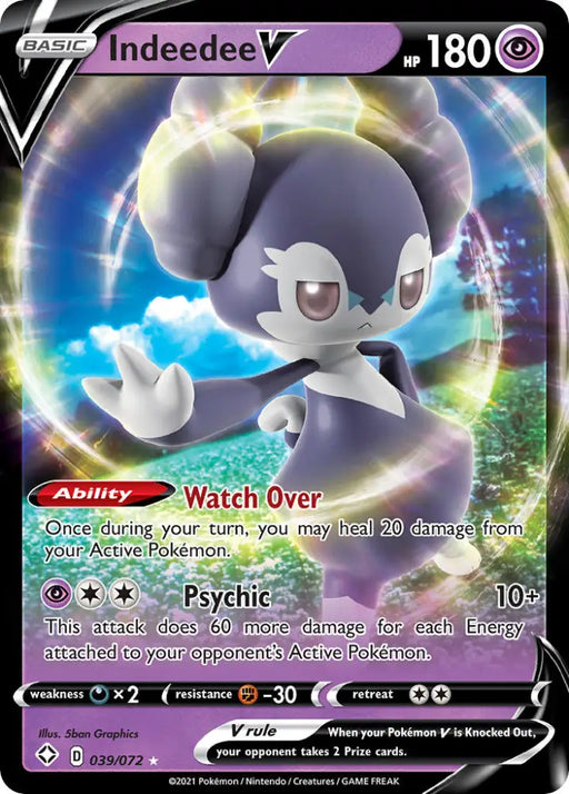 Indeedee V (039/072) [Sword & Shield: Shining Fates] - Pokemon Single