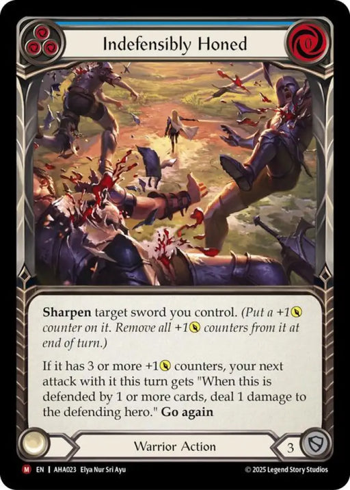 Indefensibly Honed (Blue) (AHA023) [Armory Deck Origins: Hala]