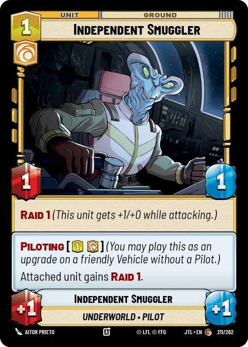 Independent Smuggler (211/257) [Jump to Lightspeed] - Star Wars: Unlimited Single