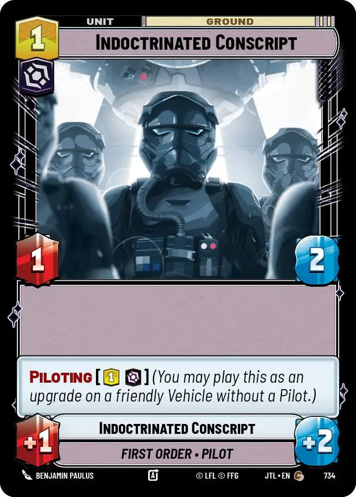 Indoctrinated Conscript (Foil) (734) [Jump to Lightspeed] - Star Wars: Unlimited Single
