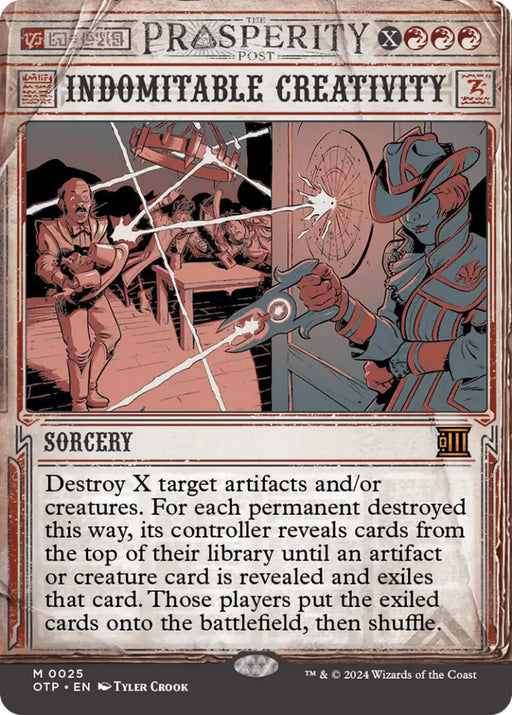 Indomitable Creativity [Outlaws of Thunder Junction: Breaking News] - MTG Single