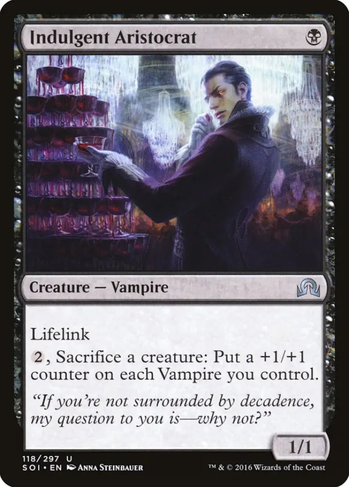 Indulgent Aristocrat [Shadows over Innistrad] - MTG Single