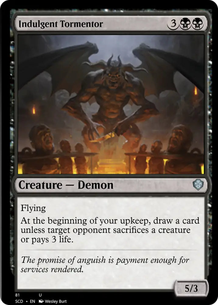 Indulgent Tormentor [Starter Commander Decks] - MTG Single