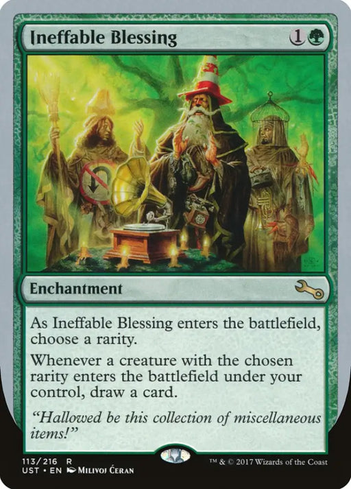 Ineffable Blessing (’choose a rarity’) [Unstable] - MTG Single