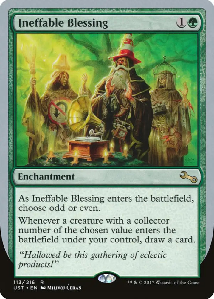 Ineffable Blessing (’choose odd or even’) [Unstable] - MTG Single