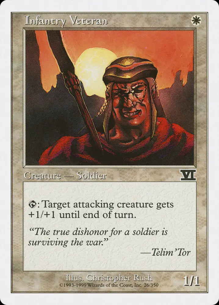 Infantry Veteran [Classic Sixth Edition] - MTG Single