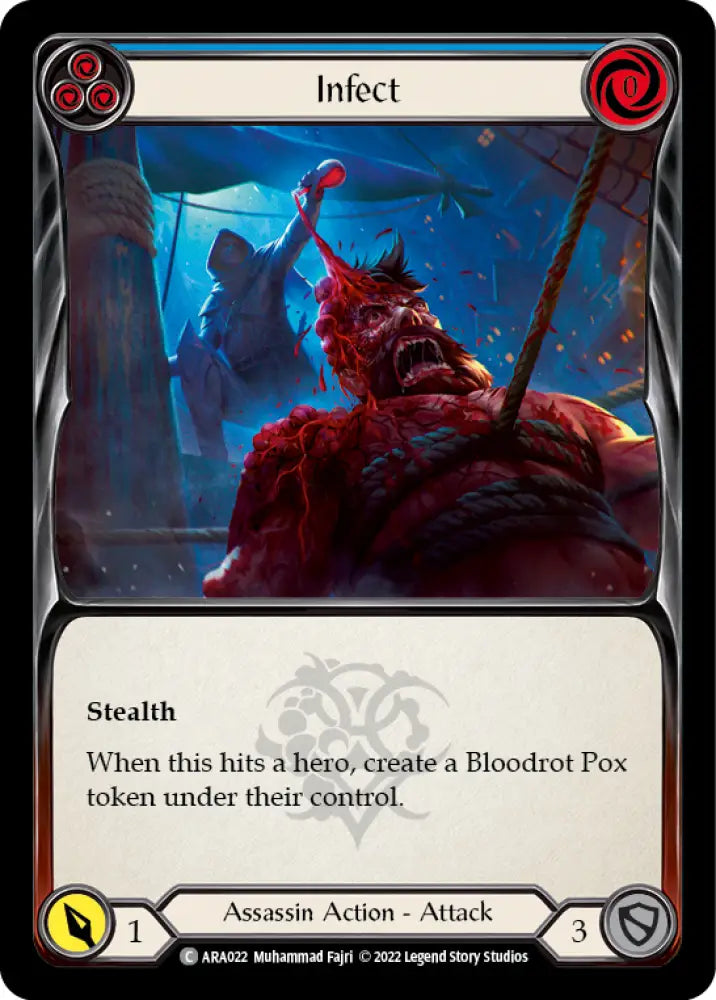 Infect (Blue) [Outsiders] (Arakni Blitz Deck) - Flesh And Blood Single
