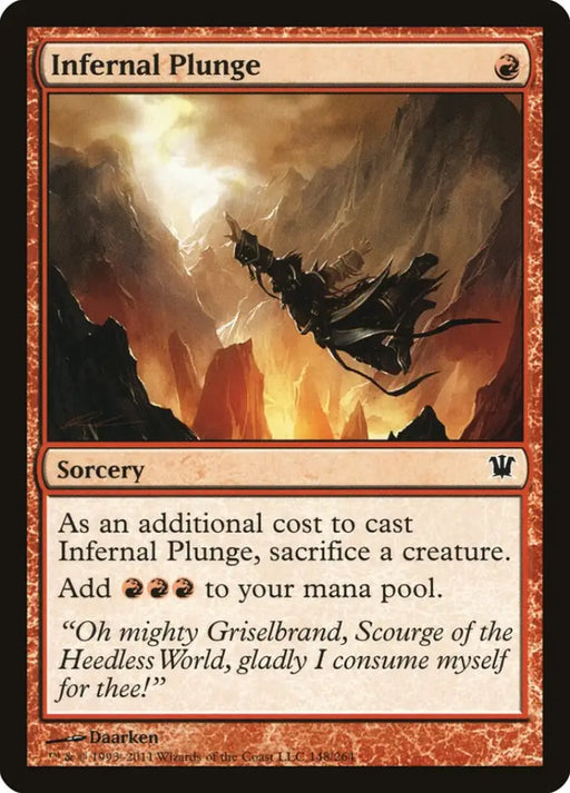Infernal Plunge [Innistrad] - MTG Single