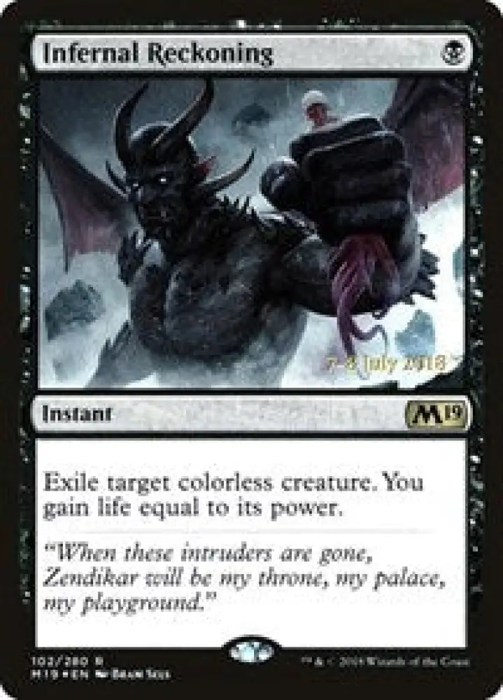 Infernal Reckoning (102) [Prerelease Cards]