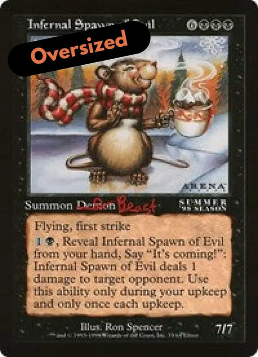 Infernal Spawn of Evil (Oversized) [Oversize Cards] - MTG Single