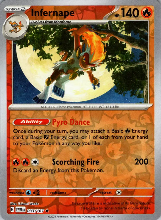 Infernape (033/167) [Scarlet & Violet: Twilight Masquerade] - Pokemon Single