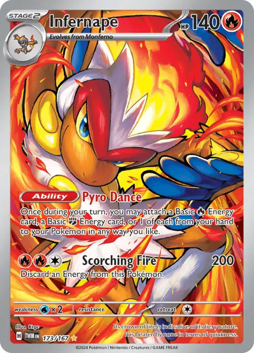 Infernape (173/167) [Scarlet & Violet: Twilight Masquerade] - Pokemon Single