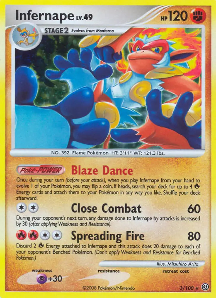 Infernape (3/100) [Diamond & Pearl: Stormfront] - Pokemon Single