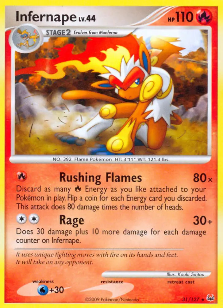 Infernape (31/127) [Platinum: Base Set] - Pokemon Single