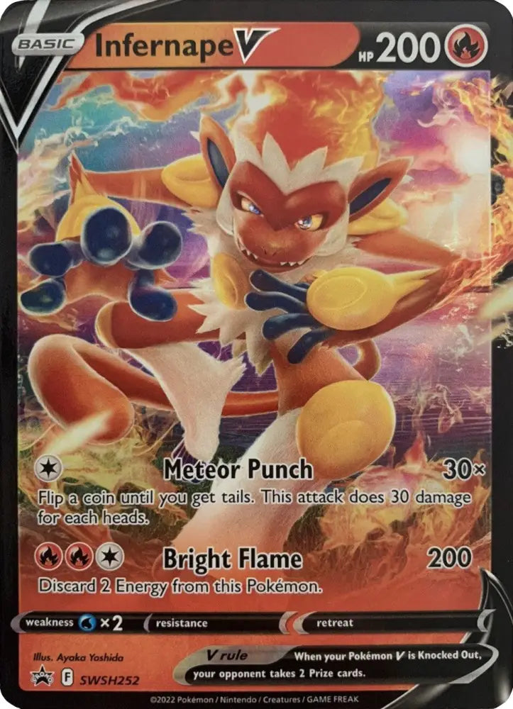 Infernape V (SWSH252) [Sword & Shield: Black Star Promos] - Pokemon Single