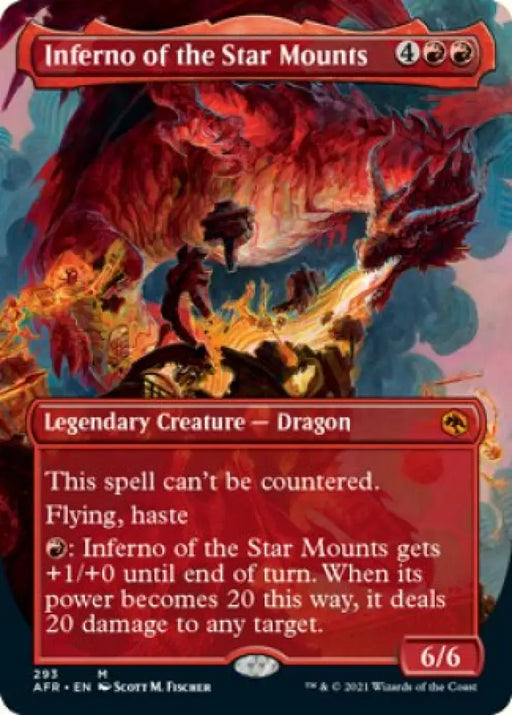 Inferno of the Star Mounts (Borderless Alternate Art) [Dungeons & Dragons: Adventures in the Forgotten Realms] - MTG