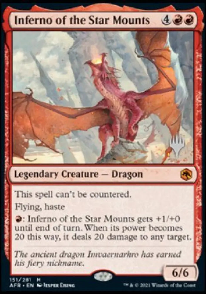 Inferno of the Star Mounts (Promo Pack) [Dungeons & Dragons: Adventures in the Forgotten Realms Promos] - MTG Single