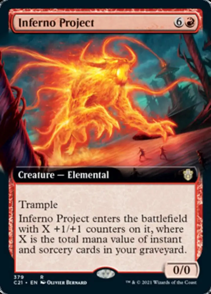 Inferno Project (Extended Art) [Commander 2021] - MTG Single