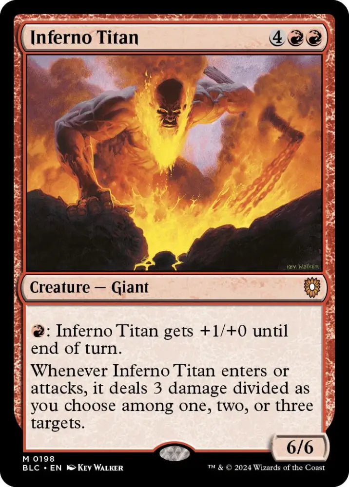 Inferno Titan [Bloomburrow Commander] - MTG Single