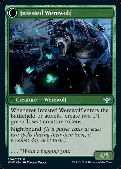 Infestation Expert // Infested Werewolf [Innistrad: Crimson Vow] - MTG Single