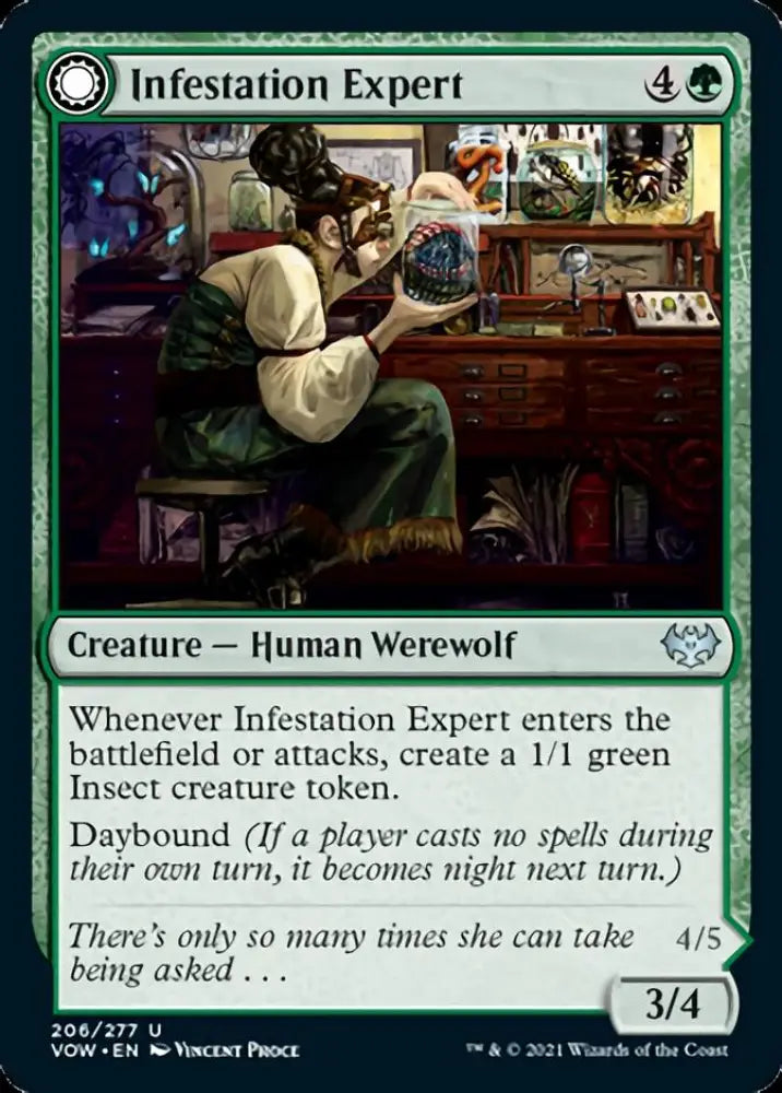 Infestation Expert // Infested Werewolf [Innistrad: Crimson Vow] - MTG Single