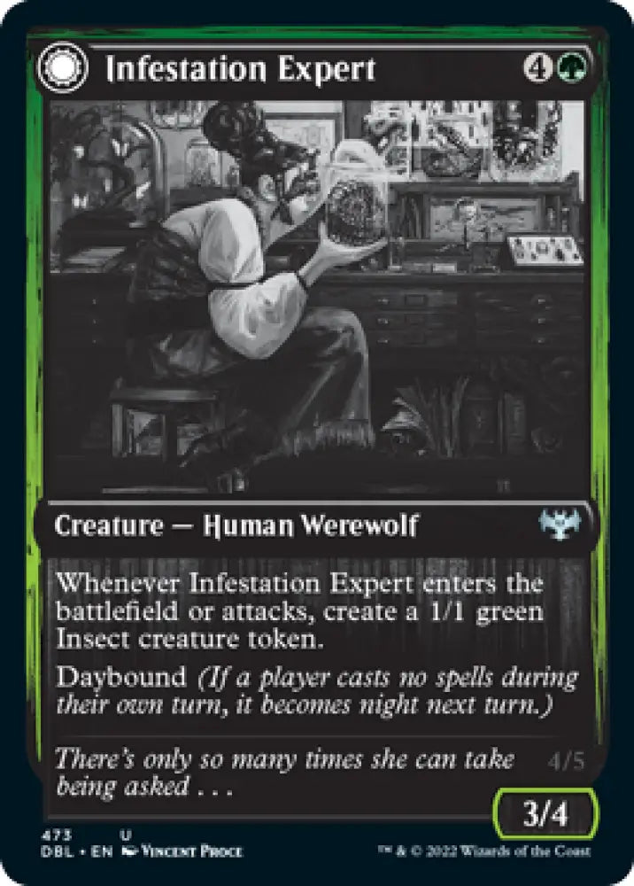 Infestation Expert // Infested Werewolf [Innistrad: Double Feature] - MTG Single