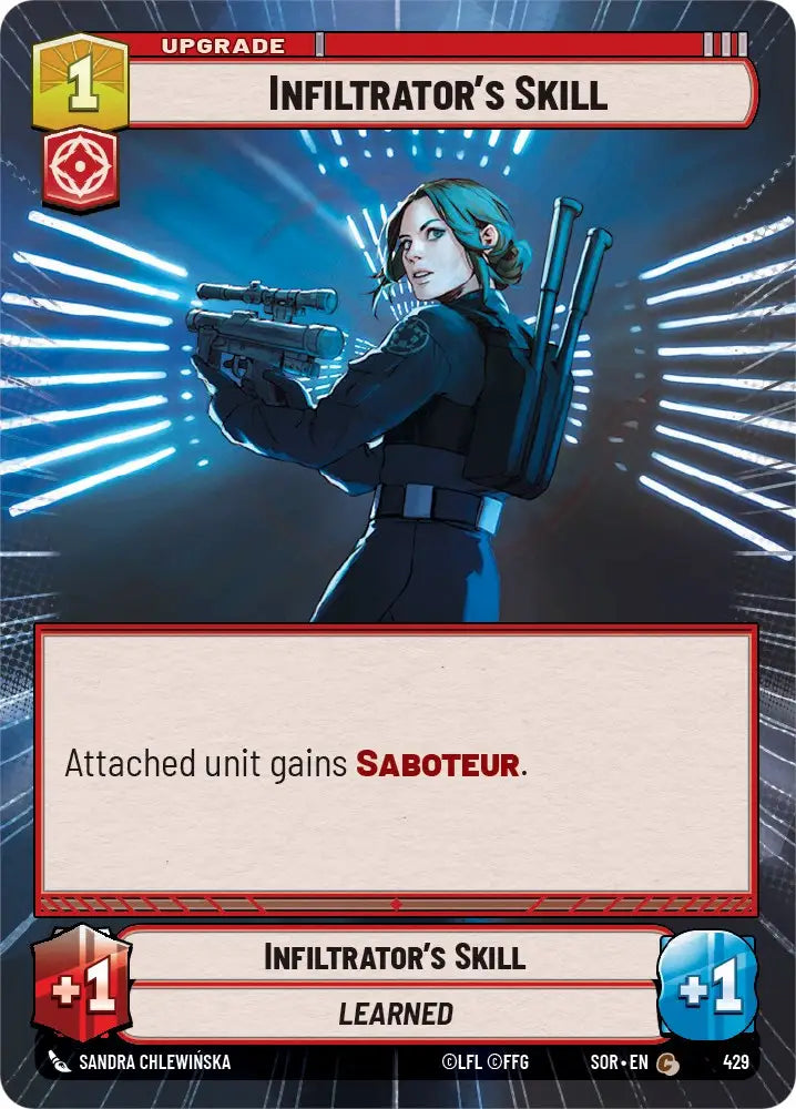 Infiltrator’s Skill (Hyperspace) (429) [Spark of Rebellion] - Star Wars: Unlimited Single