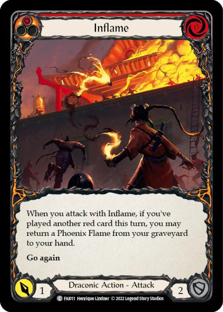 Inflame [Uprising] (Fai Blitz Deck) - Flesh And Blood Single