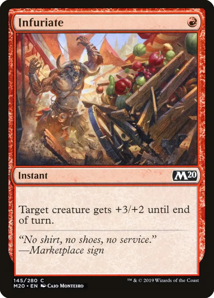 Infuriate [Core Set 2020] - MTG Single